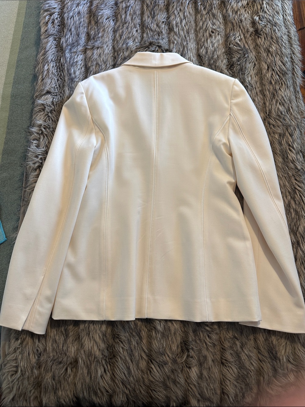 The Bennett Jacket - Italian Wool Twill - Ivory - Picture 2 of 4